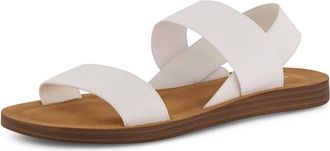 Cushionaire Womens Ina Stretch Sandal In White