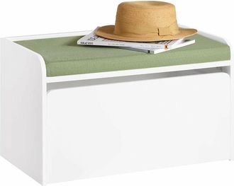 SoBuy Sobuy - Kids Storage Bench Toy Chest Toy Box Storage Cabinet,KMB80-W