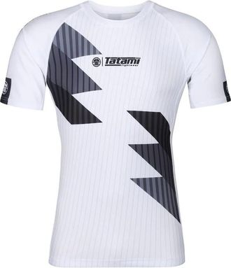 OEM Camiseta De Manga Corta Tatami Rashguard Para Hombre, Color Blanco/gris, Estampado Abstracto, Talla Xl