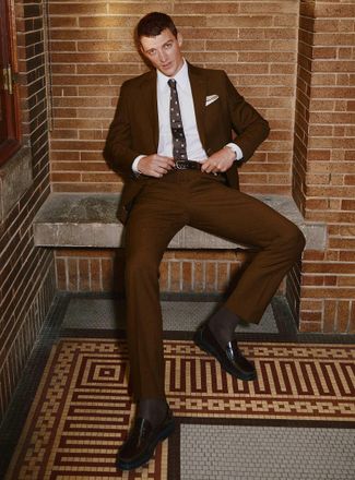 Le 31 Mens Pure wool suit Wool weave by Paulo de Oliveira London fit - Semi-slim