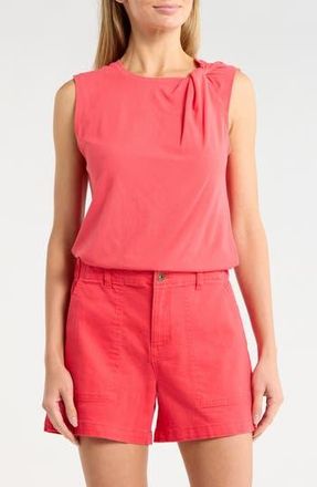 Sanctuary Twist Crewneck Tank in Caliente Red at Nordstrom Rack, Size X-Small