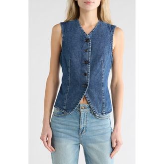 7 For All Mankind Denim Vest in Savannah at Nordstrom Rack, Size X-Small