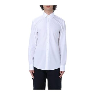 HUGO BOSS Hugo, Formal Shirts, male, White, Size: 3XL Classic White Dress Shirt