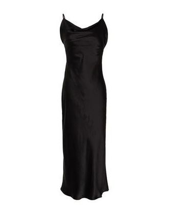 8 by YOOX SILK SATIN OPEN-BACK MIDI DRESS