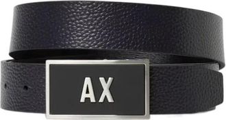 A|X Armani Exchange Riemen - Heren - Riemen - Zwart - ONE Size - Leer - Accessoires