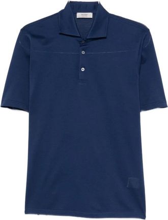 Ferrante Polo MC Piquet - Heren - Polos - Blauw - L - Katoen - Tops