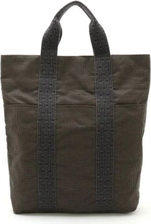 Hermès Pre-owned Tote Bags, female, Black, Size: ONE SIZE Pre-owned Canvas totes