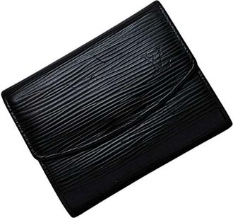 Louis Vuitton Black Noir Epi Leather Coin Purse/Coin Case (Pre-Owned)