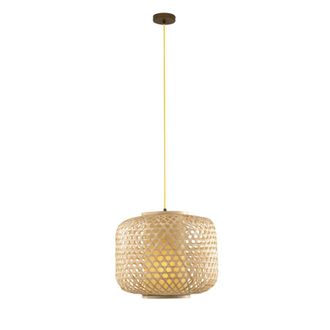 Luce-Ambiente-Design L&aacute;mpara de techo de bamb&uacute; natural de 40 cm