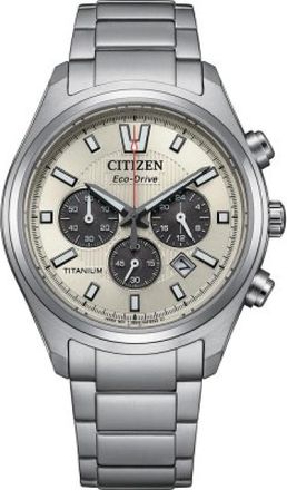 Citizen Ca 4750-51A Super Titanium Chronograaf - Dames - Horloges - Beige - ONE Size - Accessoires
