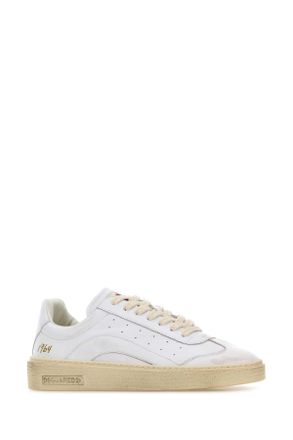 Dsquared2 Leather Low-Top Sneaker - White