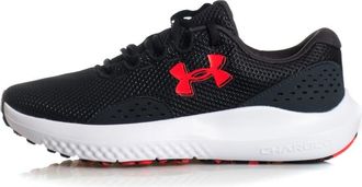 Under Armour Mens Charged Surge 4 Sneaker, (005) Black/Anthracite/Racer Red, 14 UK