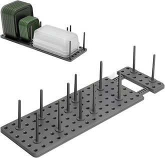 OEM Organizador De Cajones De Cocina Ajustable - Gris - Pl&aacute;stico