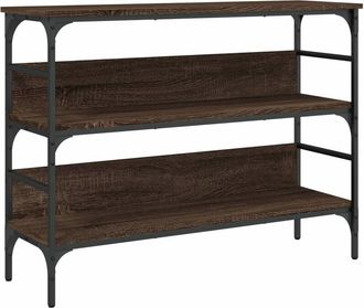 vidaXL Vidaxl - Mesa consola madera de ingeniería marrón roble 100x32x75 cm