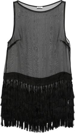 St.Agni Mini-jurk met kwastje - Zwart