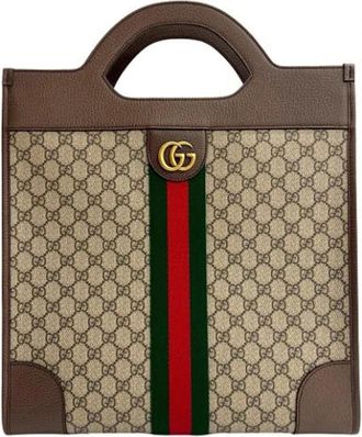 Gucci Pre-owned Plastic Tote Bag - Dames - Vintage Shopper - Bruin - ONE Size - Vintage