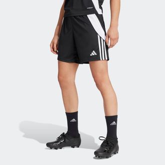 adidas Trainingsshorts ADIDAS PERFORMANCE TIRO24 TRSHOW, Damen, Gr. XXL, N-Gr, schwarz-weiss (schwarz, wei&szlig;), Obermaterial: 100% Polyester, Hosen Trainingssh
