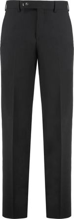 Fendi Wollen Broek - Heren - Nette broeken - Zwart - M - Wol - Broeken