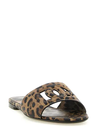 Dolce & Gabbana Bianca Slide Sandal - Leopard