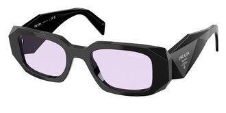 Prada PR 17WSF Asian Fit 16K40J Womens Sunglasses Black Size 51