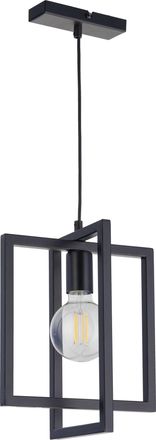 Sigma Eden L&aacute;mpara Colgante Negra 26 Cm Dise&ntilde;o Rect&aacute;ngulos