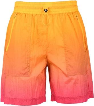Patrizia Pepe Nylon Bermuda Shorts - Orange/Pink