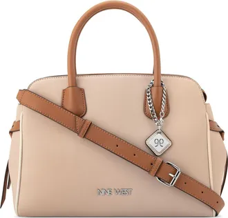 Nine West Isidore Large Satchel Bag in Fawn Multi at Nordstrom Rack