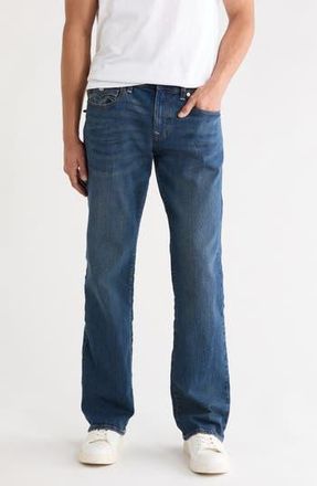 True Religion Billy Flap Pocket Relaxed Bootcut Jeans in Dark Lunar Shadaow at Nordstrom Rack, Size 30