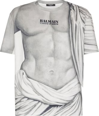 Balmain T-shirt in cotone - Grigio