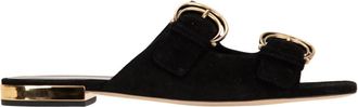 Chlo&eacute; Slippers - Dames - Sandalen - Zwart - 36 EU - Su&egrave;de - Schoenen