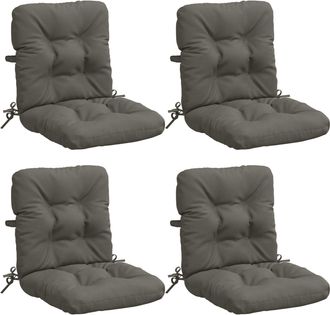 vidaXL Cojines Para Sillas De Respaldo Alto En 4 Piezas Vianen 4 Pcs Vidaxl
