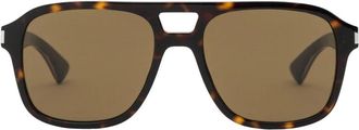Saint Laurent SL 881 Zonnebrillen - Dames - Zonnebrillen - Bruin - ONE Size - Nylon - Accessoires