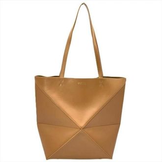 Loewe Pre-owned Tote Bags, female, Beige, Size: ONE SIZE Pre-owned Leather Shoulder Bag