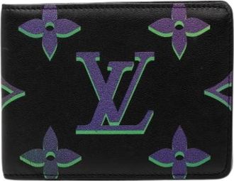 Louis Vuitton Pre-owned Wallets, female, Black, Size: ONE SIZE Pre-owned Monogram Leather Wallet