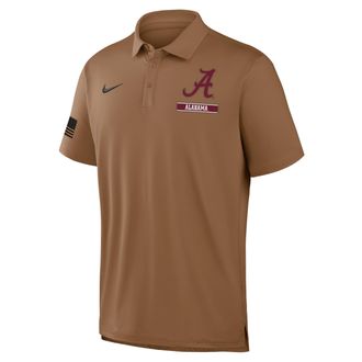 Nike Alabama Military Appreciation Nike Mens Dri-FIT College Polo in Brown | 04PF2EAABN-YG7