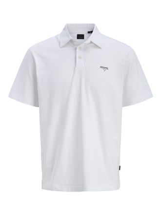 Jack & Jones Poloshirt JACK & JONES JPRBLATYLER SS POLO, Herren, Gr. XXL, hellwei&szlig;, Jersey, Obermaterial: 96% Baumwolle, 4% Elasthan, unifarben, regular fit normal