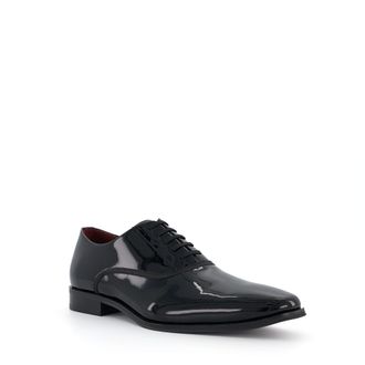 Dune London Mens SWALLOW Smart Oxford Shoes - Black Leather (archived) - Size UK 9