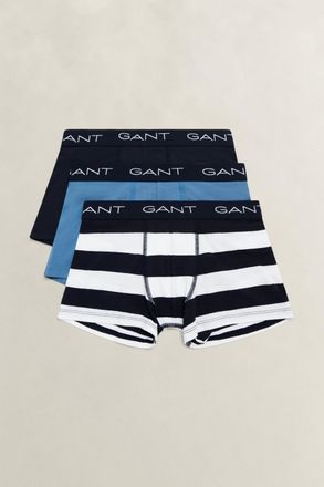GANT Teens Teen Boys 3-Pack Stripe Boxer Briefs (122/128) EVENING BLUE