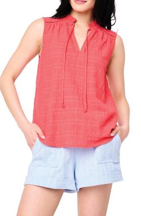 Gibsonlook Cameron Cotton Gauze Tank Top in Hibiscus at Nordstrom, Size Xx-Small