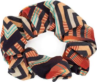 Lygia & Nanny Lola geometric-pattern hair tie - women - Fabric - One Size - Orange