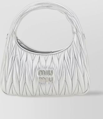Miu Miu wandler leather metallic quilted shoulder bag (small)