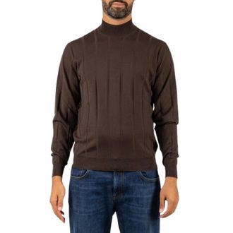 FILIPPO DE LAURENTIIS Jersey de Cuello Alto Lupetto - Knitwear - Hombre - Marr&oacute;n - 2XL