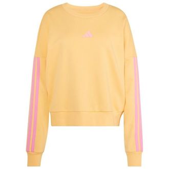 adidas 3-Stripes French-Terry Sweatshirt Pullover f&uuml;r Damen | beige
