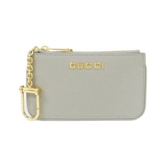 Gucci Light Gray Leather Coin Purse/Coin Case (Pre-Owned)