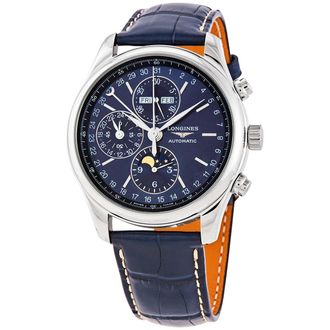 Longines Pre-owned Longines Master Chronograph Automatic Blue Dial Mens Watch L27734920