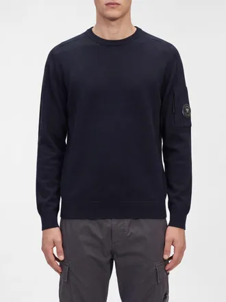 C.P. Company C. P. COMPANY Maglia girocollo in misto lana con finiture a costine