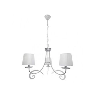 Fabrilamp Lampada luxor 3xe14 cromo bianco regx58x58 cm