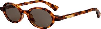 Bottega Veneta Unisex Sunglasses Bv1388s Havana Acetate