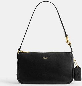 Coach Womens Plaza Bag in Black | Leather