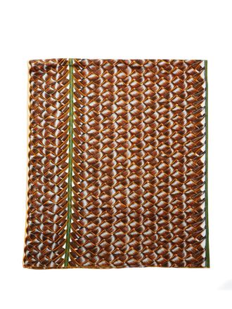 Hermès 1990-2000s printed cotton scarf - women - Cotton - One Size - Brown